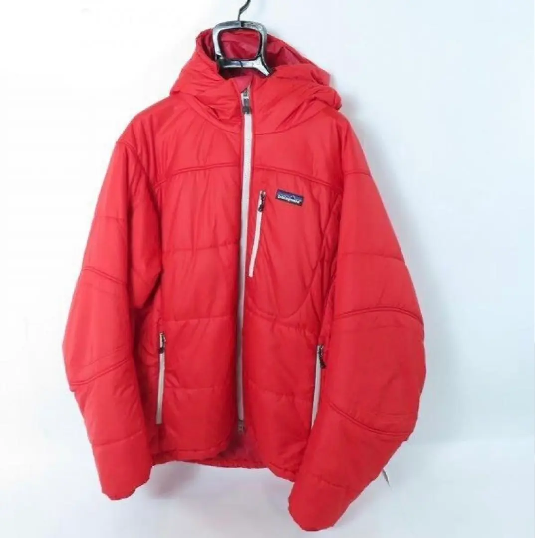 【格安】Patagonia パフジャケット　ダスパーカ　レッド　L 2025年最新】パタゴニア ダスパーカ 赤の人気アイテム - メルカリ