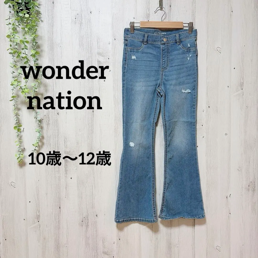 Thumbnail of Excellent condition ✨ Wonder Nation flare denim for juniors