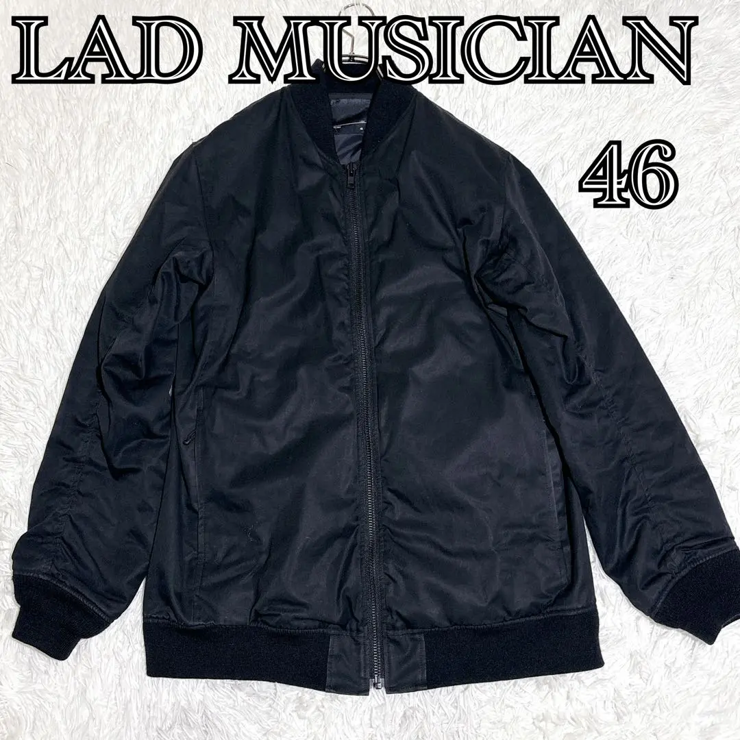 【美品】LAD MUSICIAN MA-1 飛行夾克 46 黑色 日本製 的縮圖