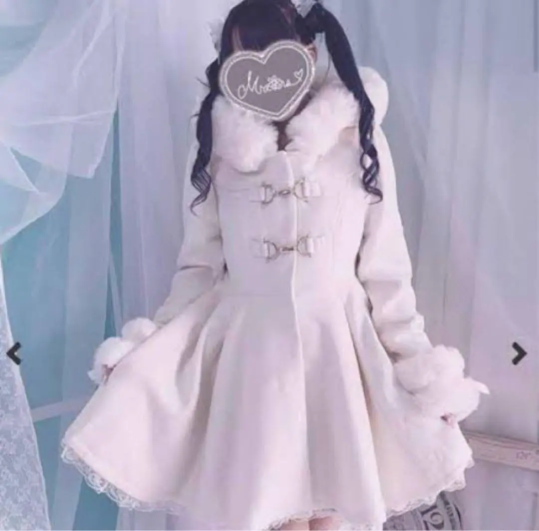 極美品✨MA＊RS ファーコート ブラックさきまるちゃん コラボ ロングコート MA＊RS - MARS イモちゃん コラボコートの通販 by ローズリボン