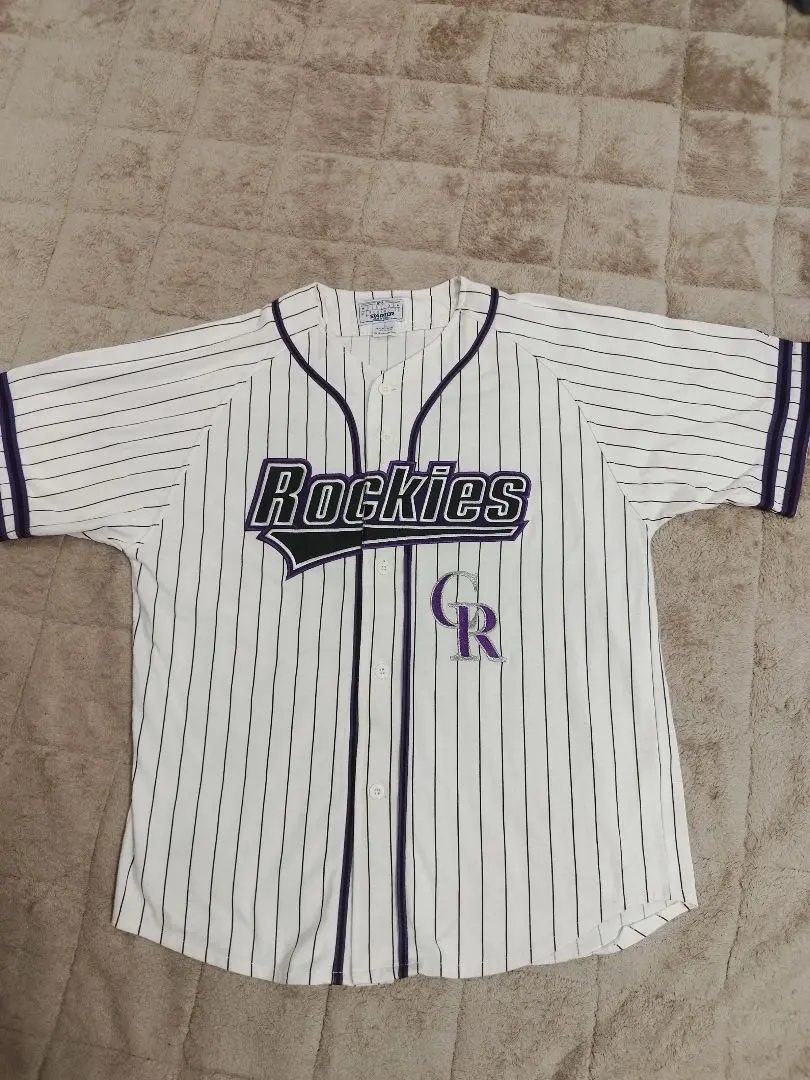 話題の行列 Stitches MLB M ベースボールシャツ ロッキーズ コロラド 応援グッズ