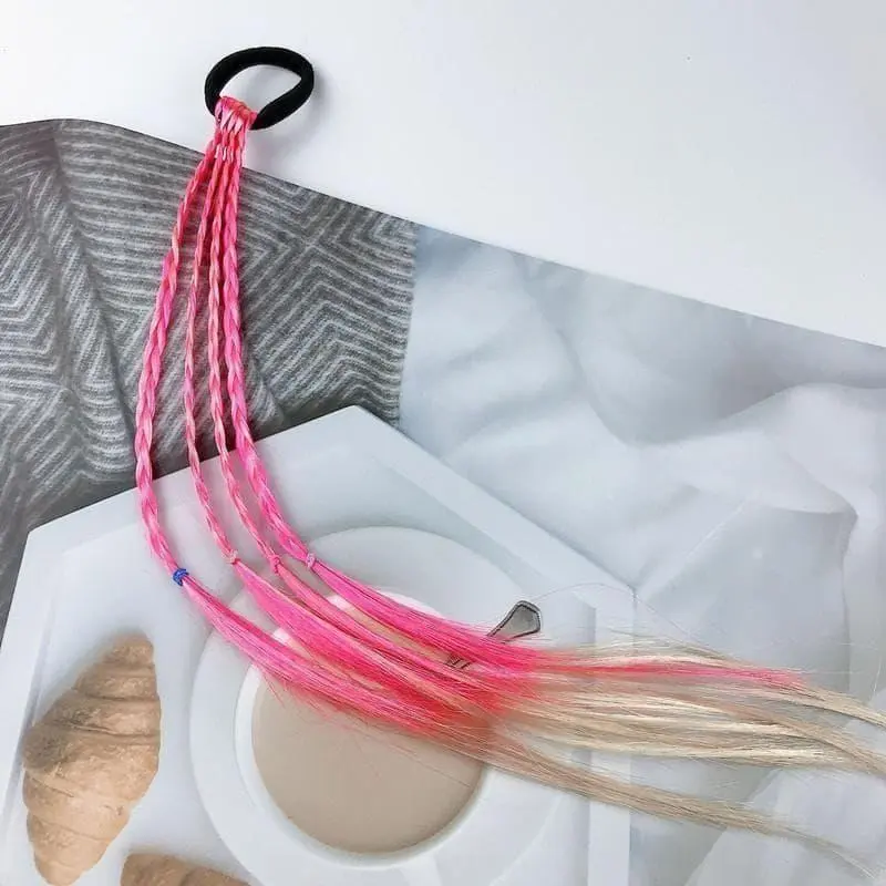 Thumbnail of Braided Wig Extensions Hair Extensions Braids for Kids 892 Pink Gradation