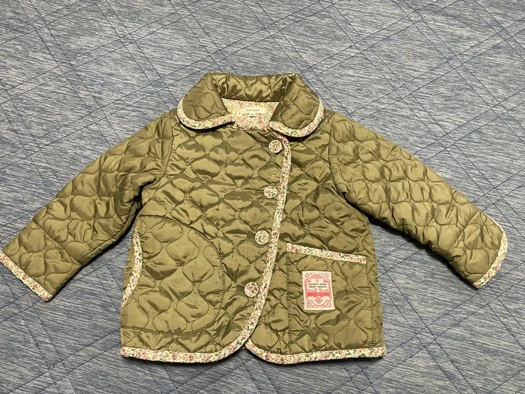 Thumbnail of Kids quilted outerwear, khaki, 95cm