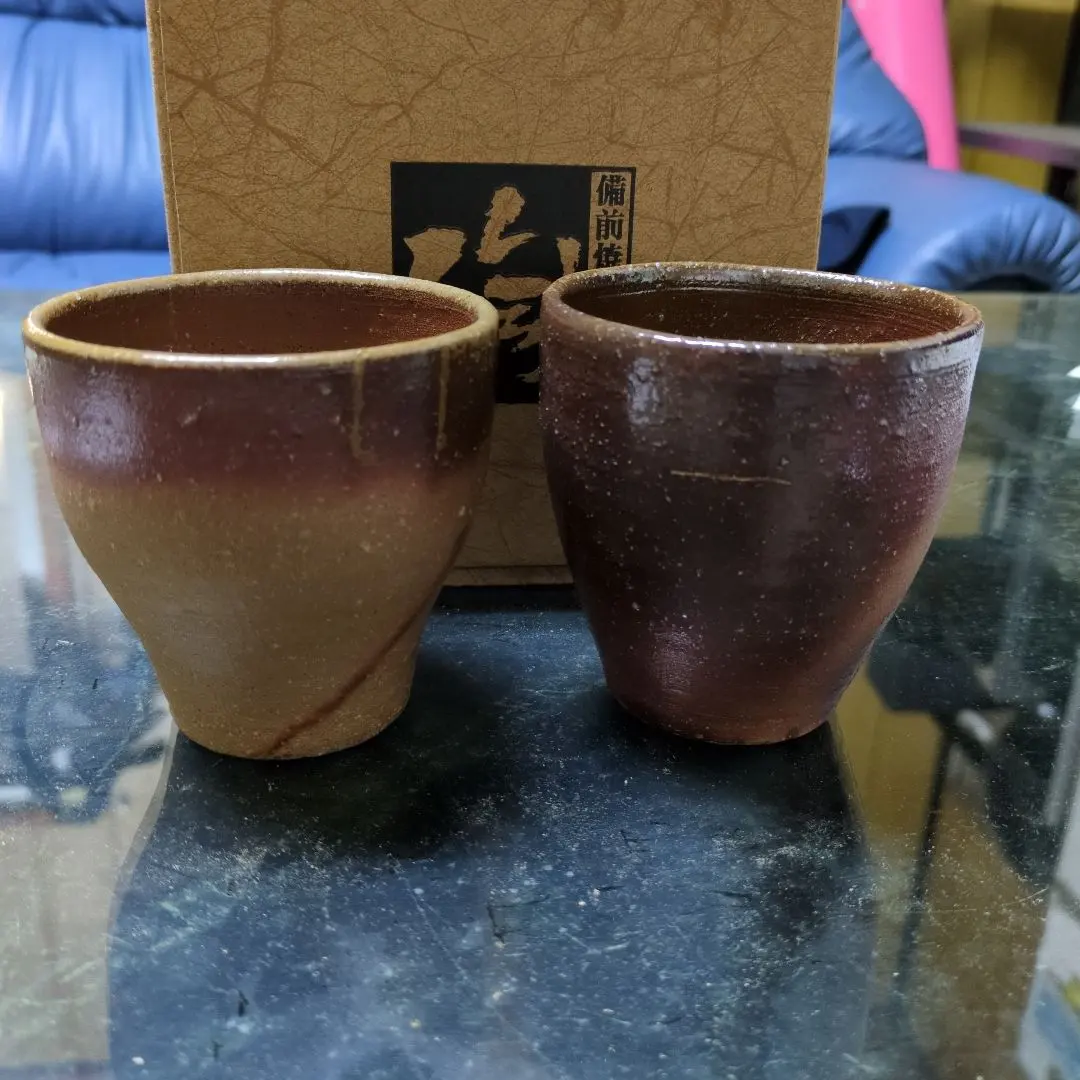 Thumbnail of Bizen ware teacup / free cup, with mark