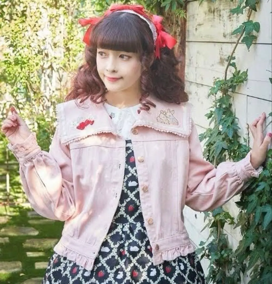 axesfemmekawaii　ベリーフィールズジャケット　ブルー　新品未使用 ベリーフィールズジャケット | outlet | axes femme online shop