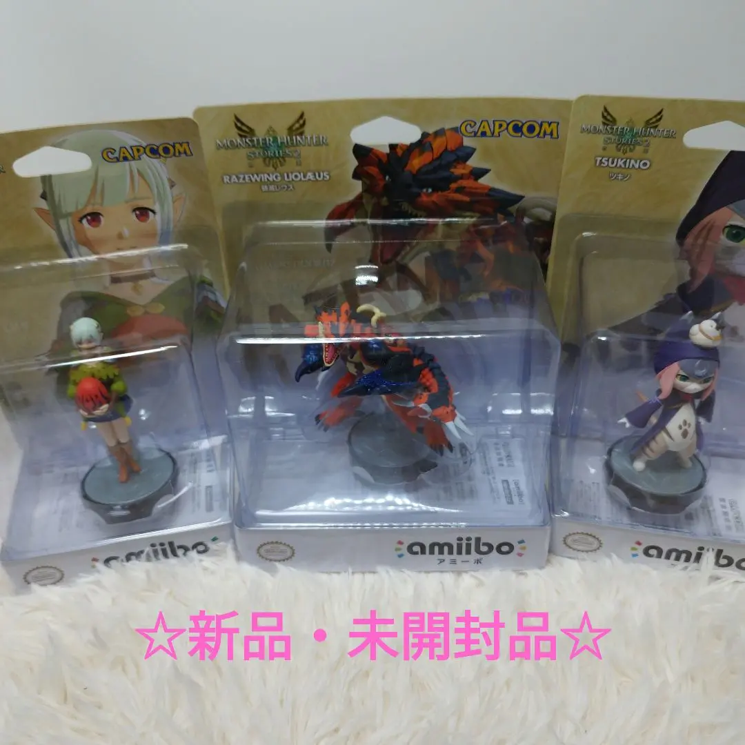 amiibo フィギュア 3体セット　エナ ツキノ　破滅レウス Amazon.co.jp: モンスターハンターストーリーズ2 アミーボ3種