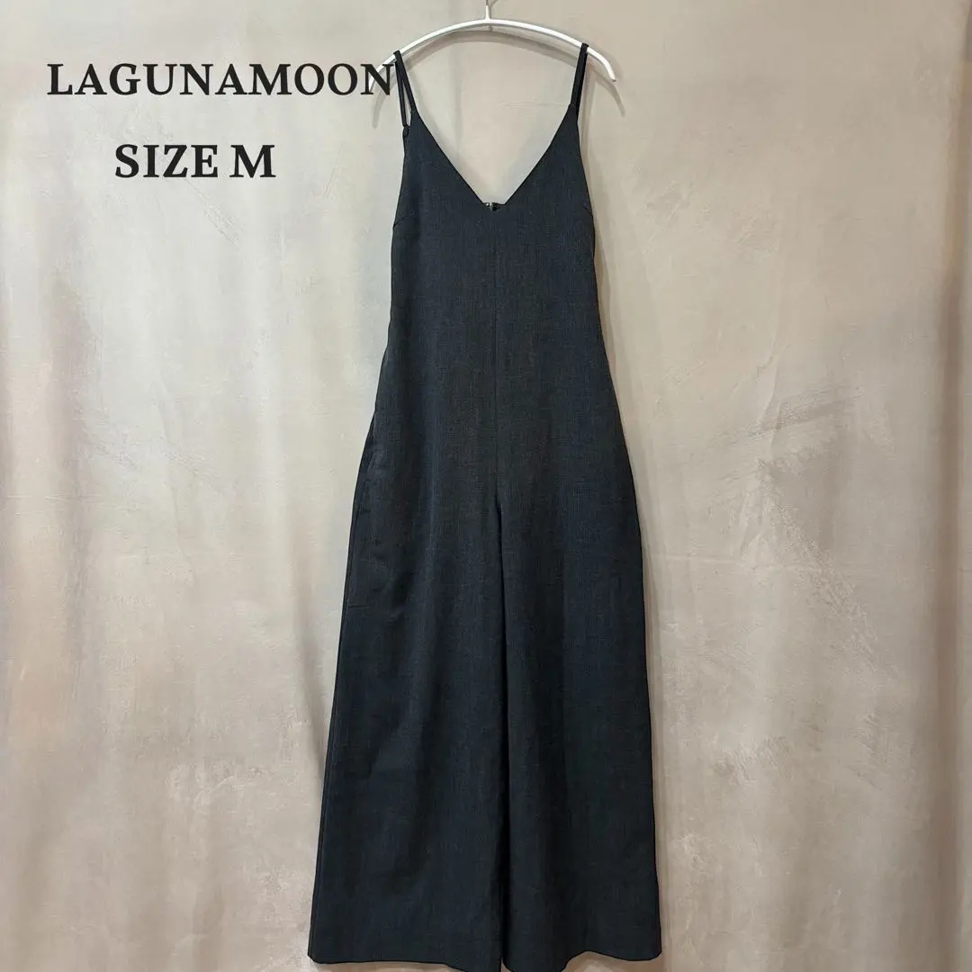 LAGUNAMOON 拉古娜·梦 ウエストリボン吊带连身裤 M 的縮圖