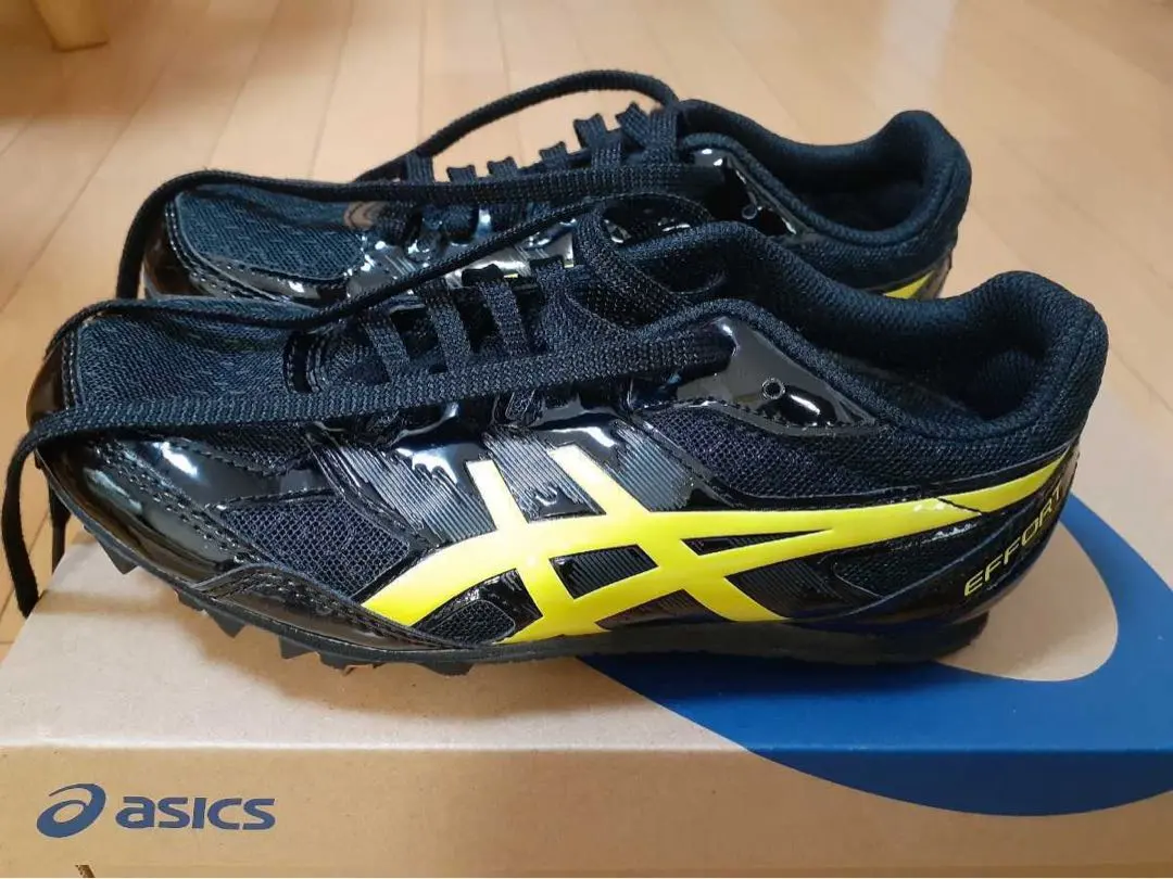 Thumbnail of 【Excellent Condition】ASICS EFFORT Spike Shoes Black Yellow 25.0