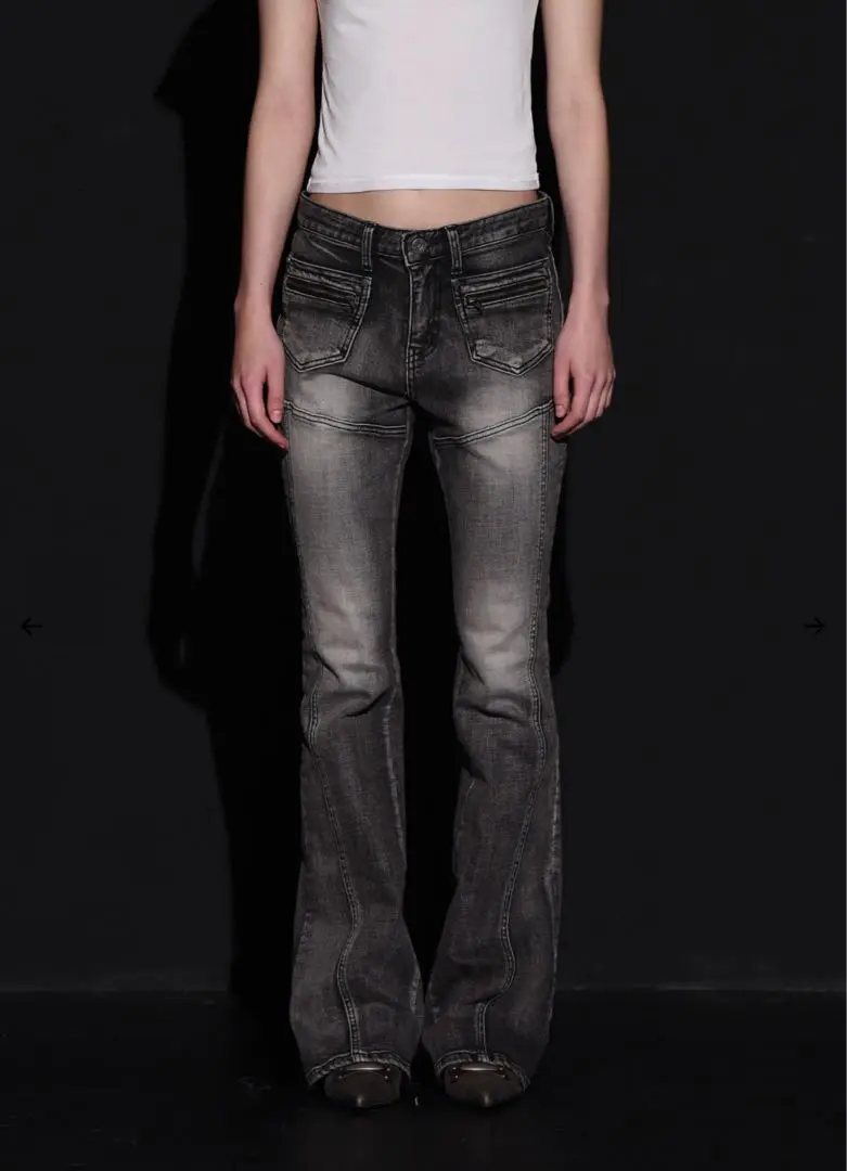 BOHEMIAN SEOUL】BOHEMSEO DARKNESS BOOTCUT JEANS [正規品