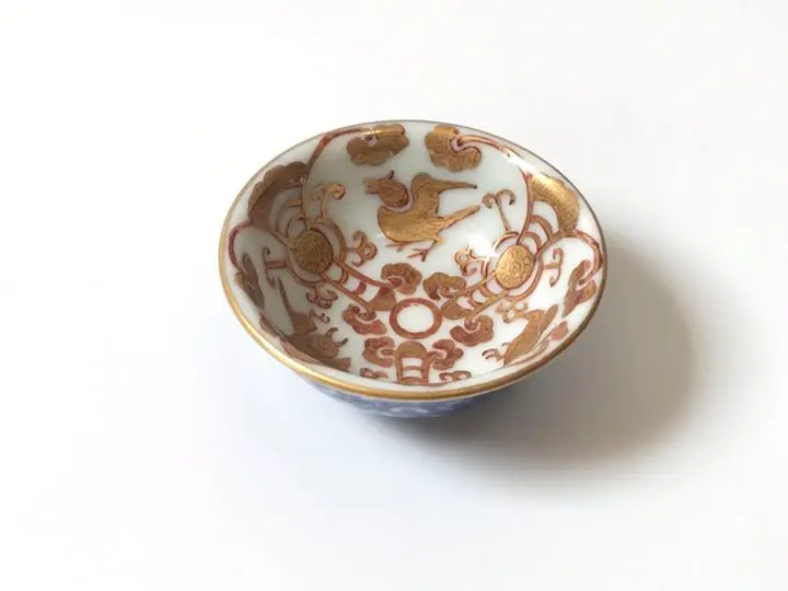 大日本永楽造 赤地 金襴手 金彩 鳳凰 鉢 菓子鉢 ボール 碗 骨董 レトロ Yahoo!オークション -「大日本永楽造」の落札相場・落札価格