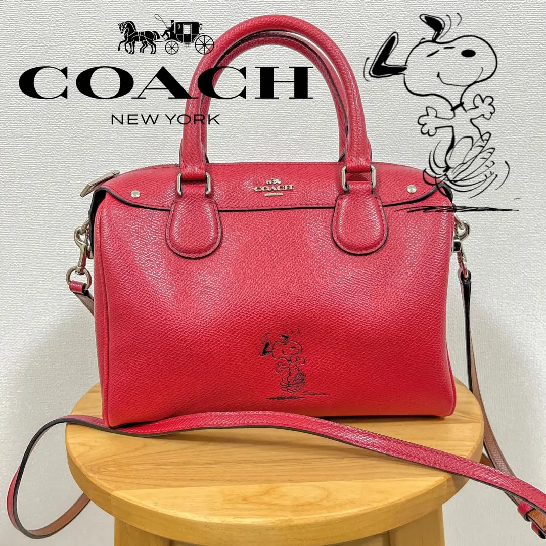 COACH コーチ バッグ スヌーピー ピーナッツ コラボ ボストン