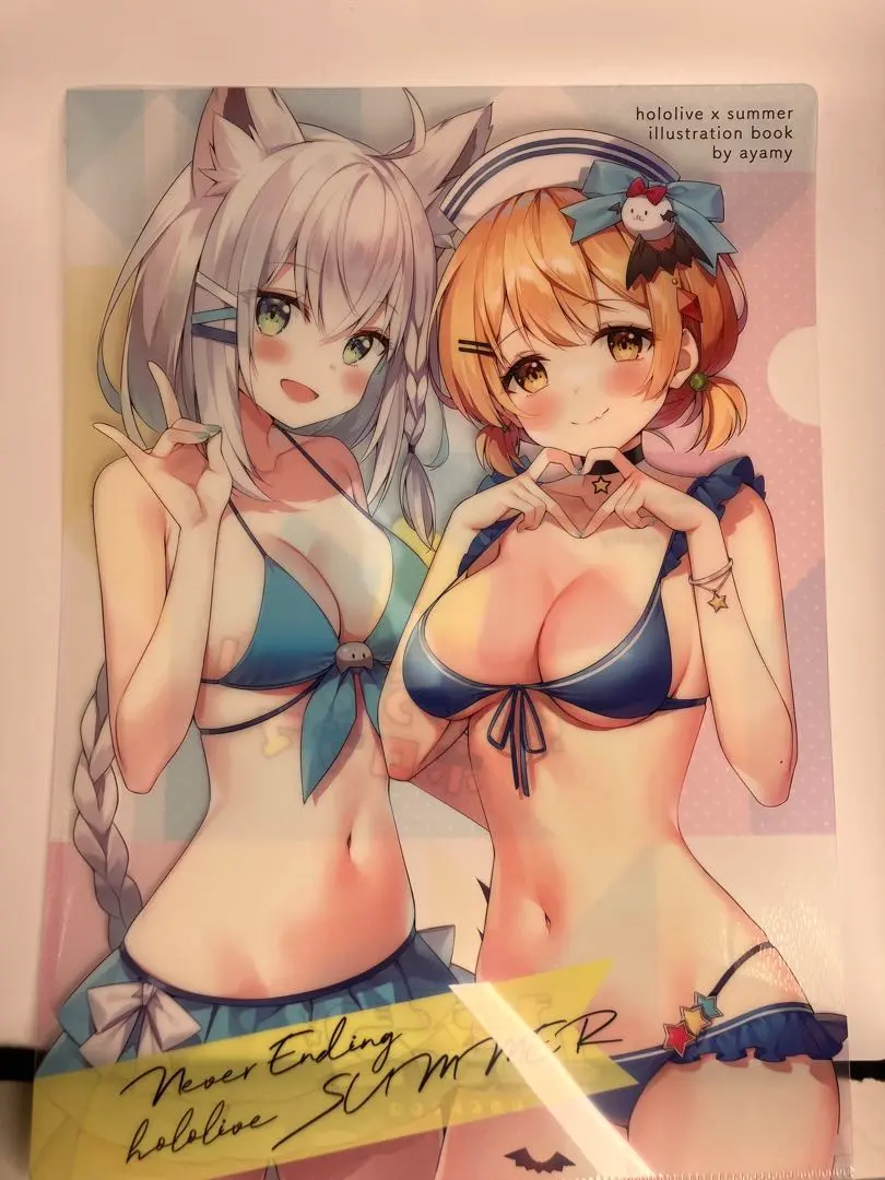 Thumbnail of Shirakami Fubuki, Yozora Mel Swimsuit Clear File Owaranai! Holosummer Bonus Ayami