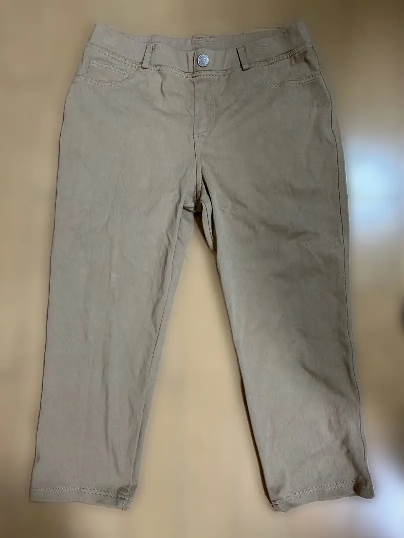 Thumbnail of Stretch material beige pants chinos