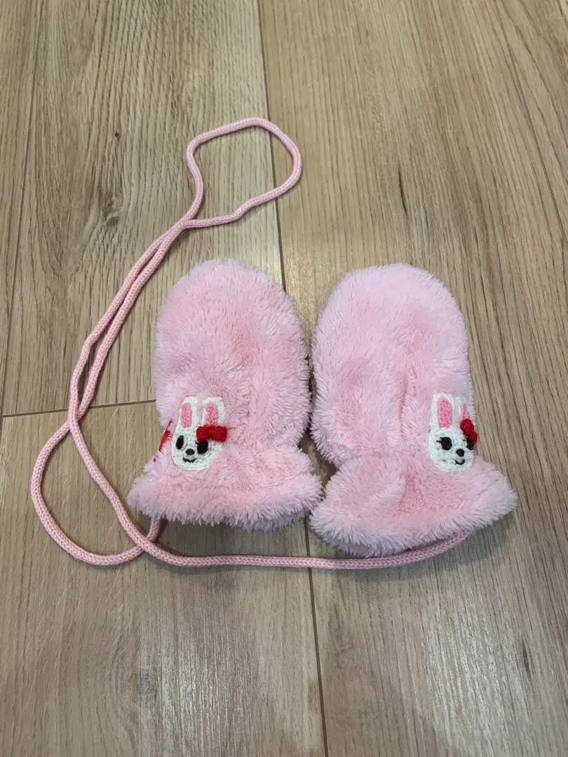 Thumbnail of Miki House pink gloves