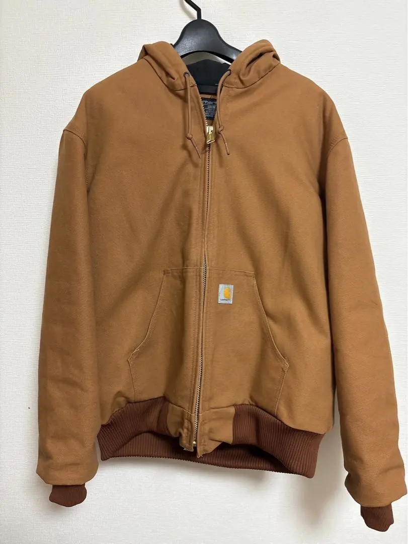 Carhartt 卡哈特棕色全拉鍊外套 M 的縮圖