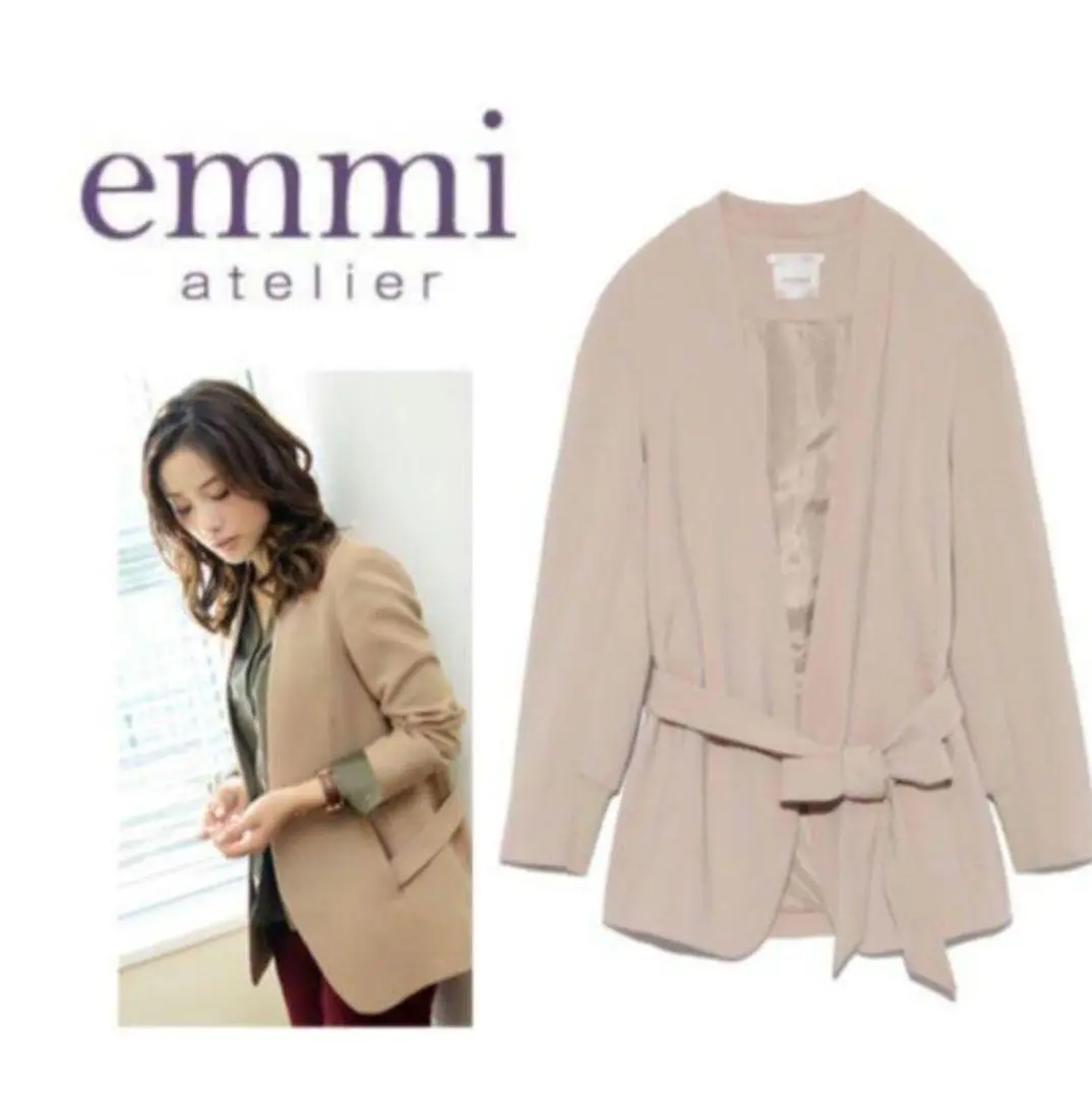 2025年最新】emmi atelier レディース ノーカラージャケットの