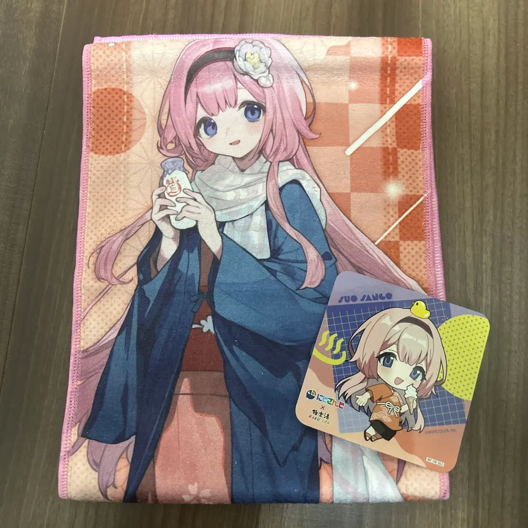 Thumbnail of Gokurakuyu Totono Nijisanji Sango Chuo Towel Coaster