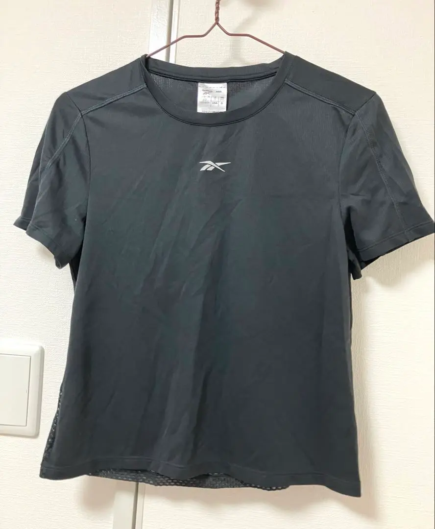 Reebok 運動服 T恤 S 黑色 網眼 的縮圖
