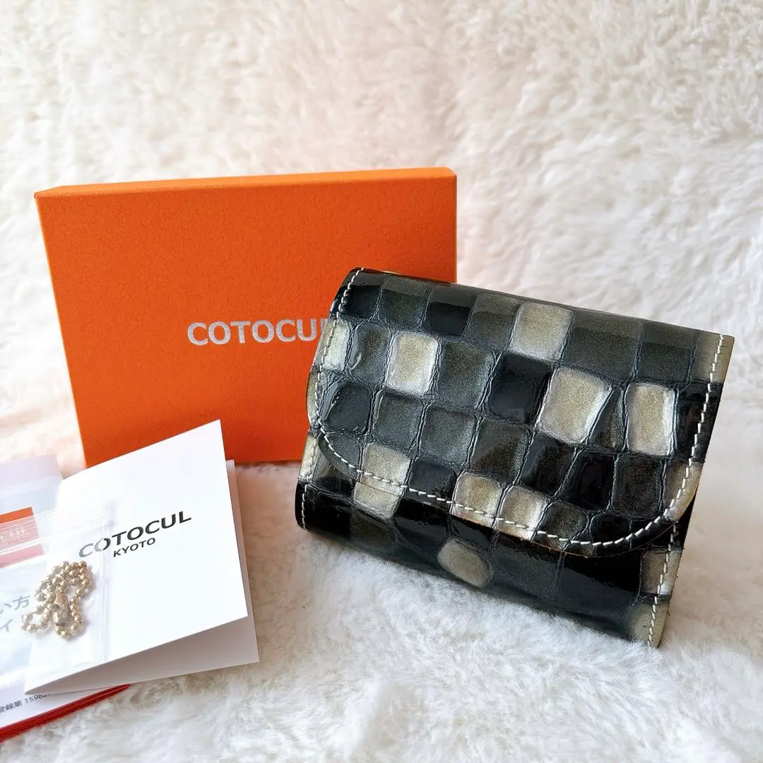 COTOCUL レザー ミニ財布 一期一会 ブラック　モザイク ミニ財布 レディース 本革 COTOCUL（コトカル） – COTOCUL ONLINE
