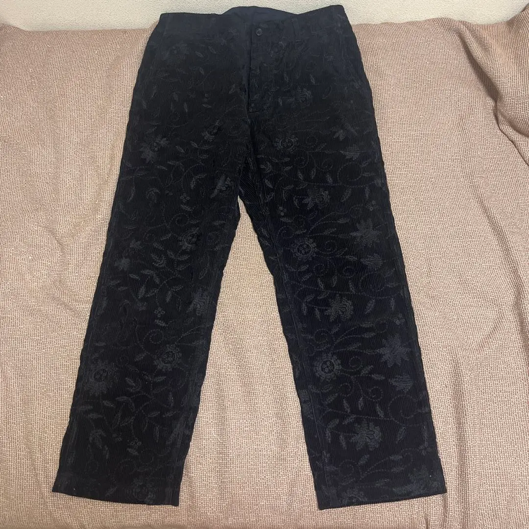 Thumbnail of Engineered Garments Floral Black Corduroy Pants