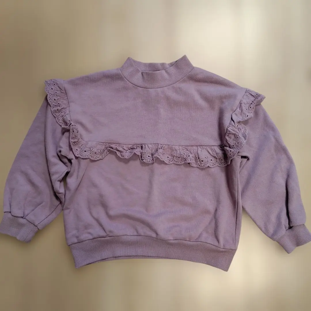 Thumbnail of Pairmanon Purple Sweatshirt with Frills, Size 120