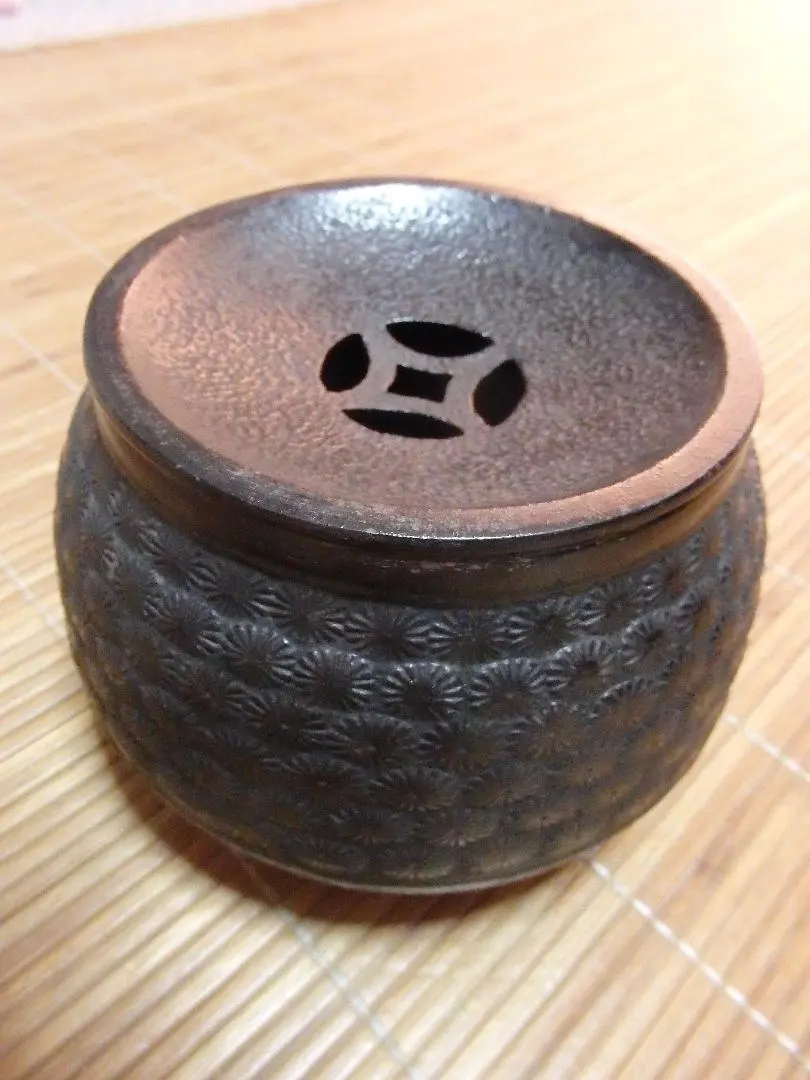 Thumbnail of Tea Ceremony Utensils: Nanbu Ironware, Tea Spill Tray, Pine Needle Design
