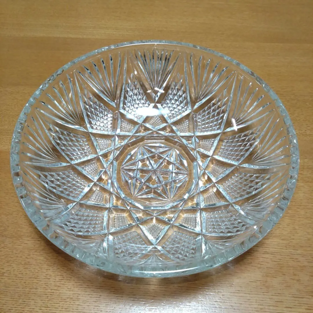 Thumbnail of 【Showa Retro】◆HOYA◆Crystal Cut Glass Bowl◆Salad◆Fruit◆Somen (Japanese Noodles)