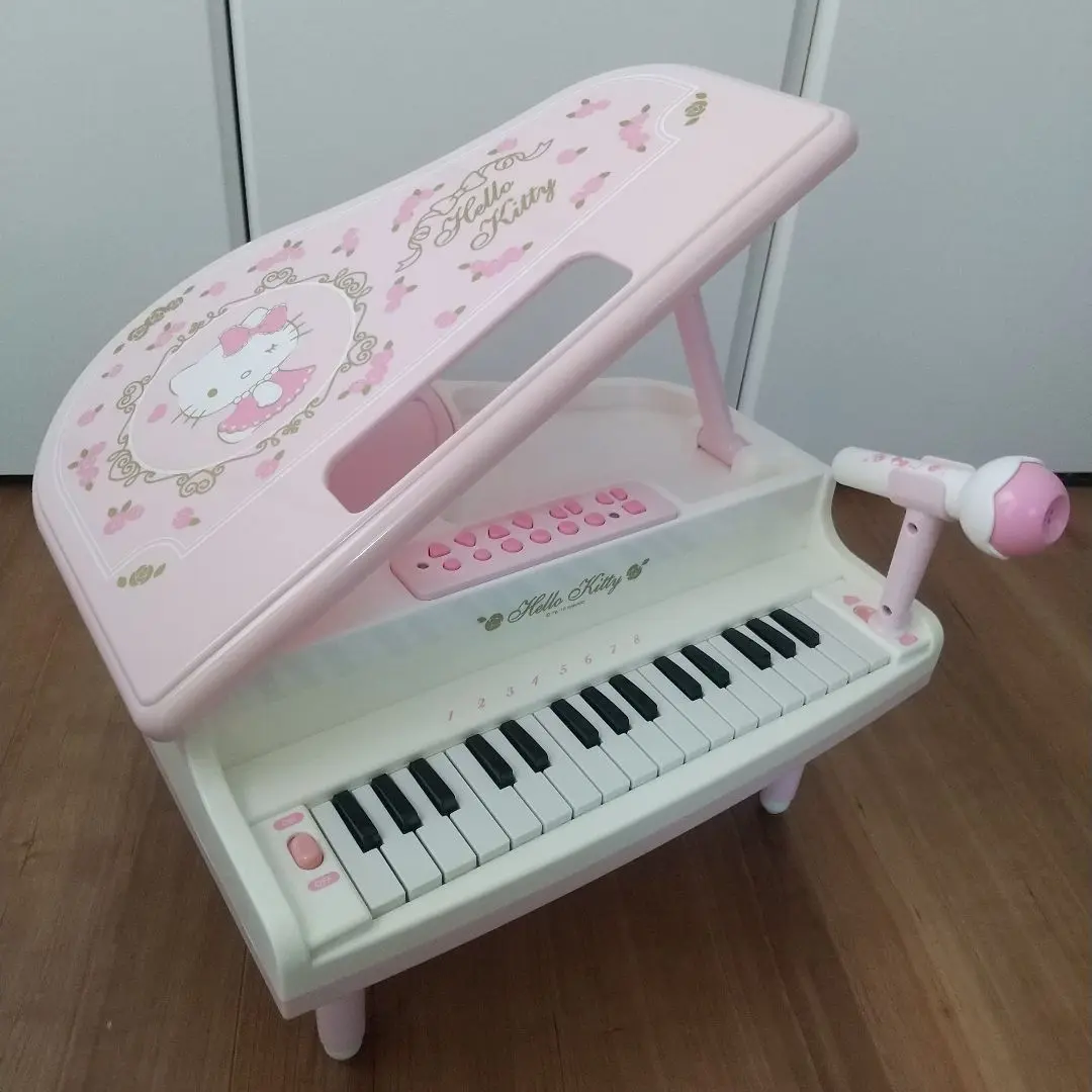 ★激レア　サンリオ　ハローキティ　グランドピアノ　極美品　昭和レトロ　25KEY ☆激レア サンリオ ハローキティ グランドピアノ 極美品 昭和