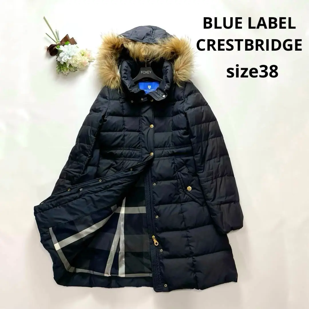 BLUE LABEL CRESTBRIDGE ダウンジャケット 38 BLUE LABEL CRESTBRIDGE ブルーレーベルクレストブリッジ ダウン