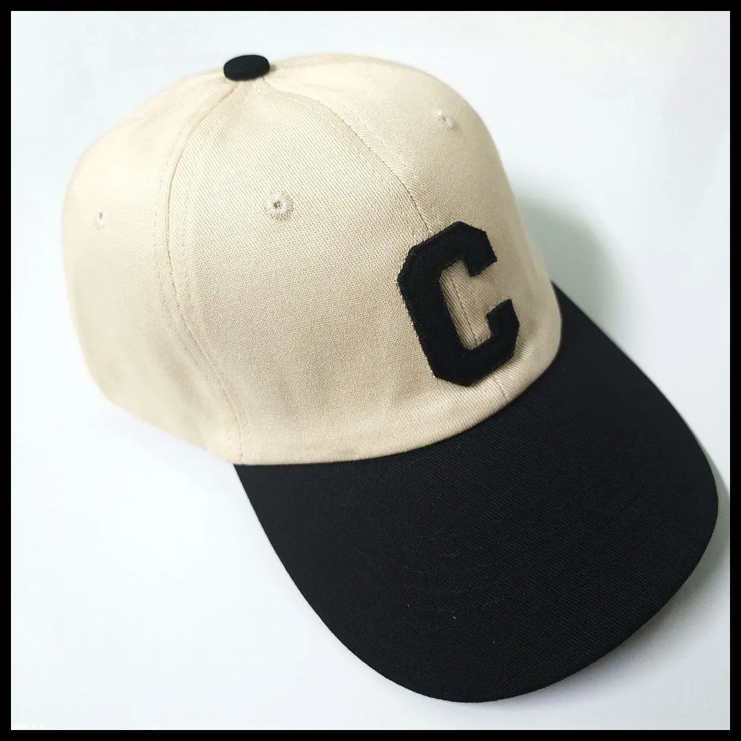 Thumbnail of Cap, black, cream, black, alphabet C, skater, biker