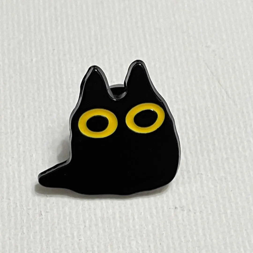 Thumbnail of Black Cat, Cat, Ghost, Pin Badge, Approx. 2cm, New, Black, Halloween