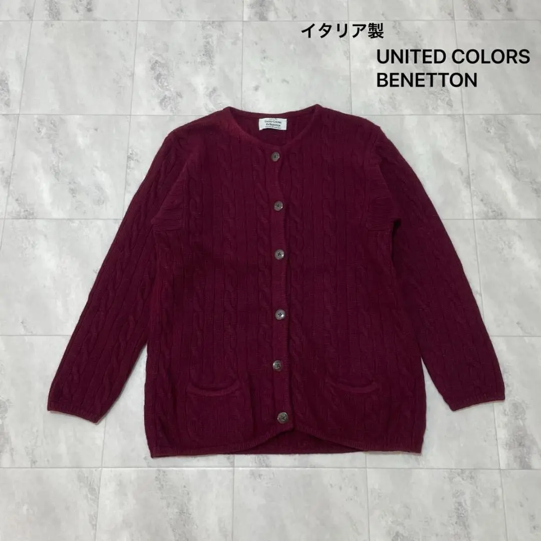 Thumbnail of Italian-made United Colors of Benetton cardigan knit sweater