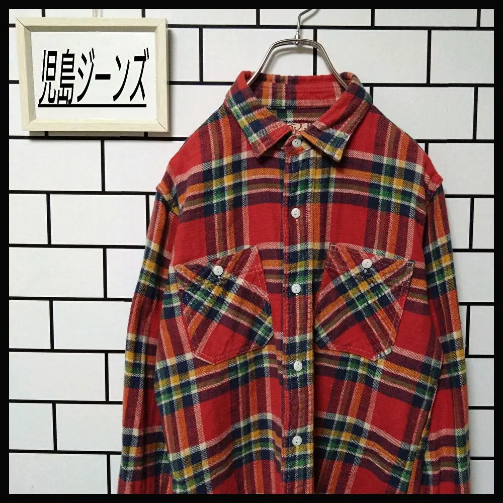 【新品未使用】児島ジーンズ ヘビーフランネル チェックシャツ グリーン XL 2025年最新】児島ジーンズ ネルシャツの人気アイテム - メルカリ