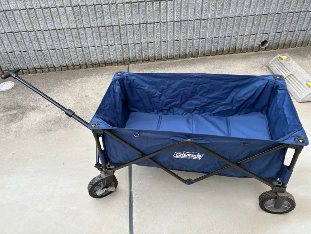 Coleman - 新品未使用品】コールマン アウトドアワゴン　キャリーワゴン　ネイビー 新品未開封】Coleman コールマン アウトドアワゴン ネイビー