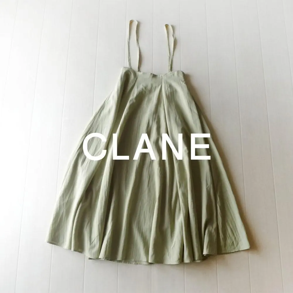 Thumbnail of Excellent condition CLANE 24,000 yen 2-way suspender maxi skirt Clane 324