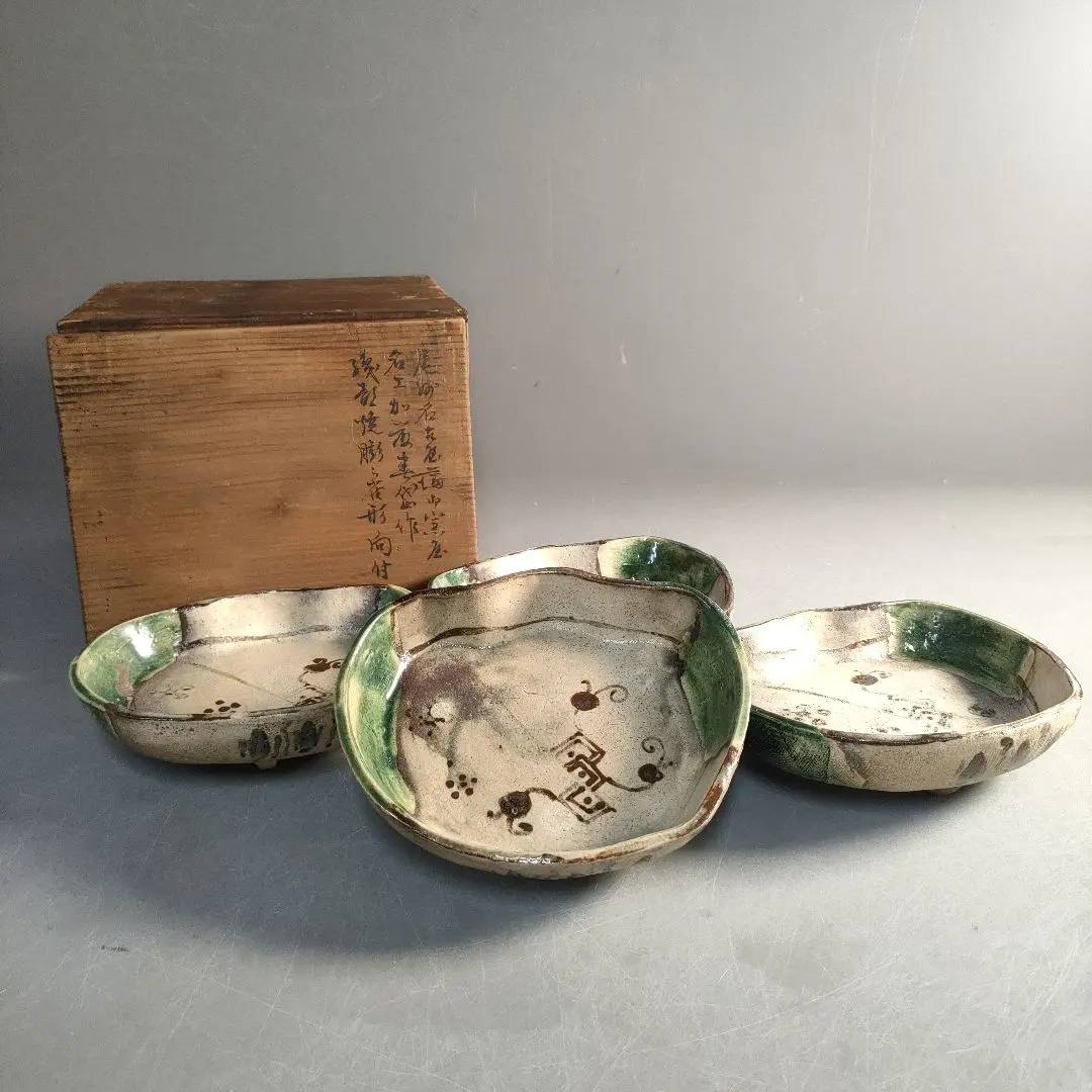 古瀬戸　織部　時代抹茶茶碗　江戸末〜明治〈検 絵志野　加藤春岱　美濃焼 2025年最新】加藤春岱の人気アイテム - メルカリ