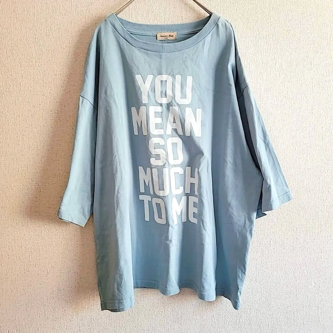 Thumbnail of Samantha Mos2 T-shirt, logo print, light blue, top, F, cotton, SM2