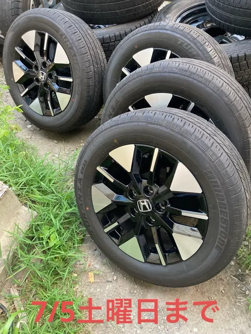 ②中古品　ホンダステップワゴン　純正アルミホイール16インチ 4本セットの2本 中古】ホンダステップワゴン純正 16インチホイール4本セット