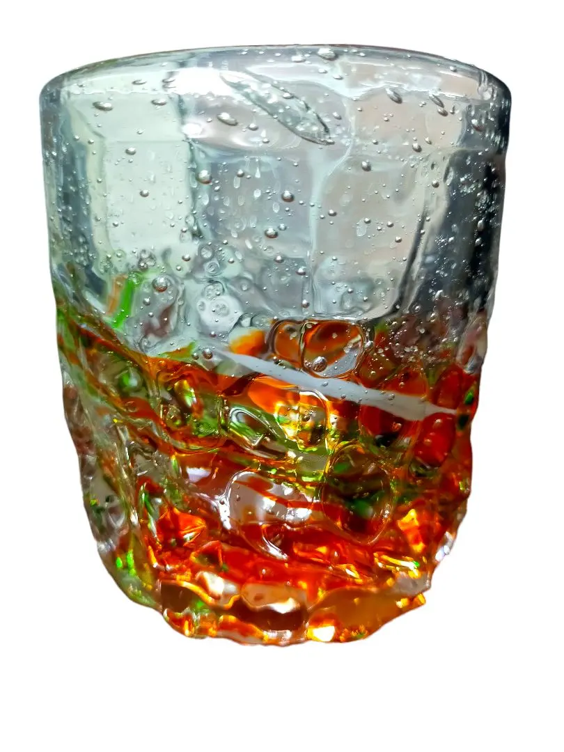 Thumbnail of Ryukyu Glass Orange & Green Gradation Glass