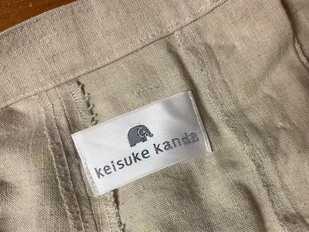 美品【1点物】keisuke kanda 手縫いのショートパンツ　ランパン 黒 1点物】keisuke kanda 手縫いのショートパンツ ランパン 黒