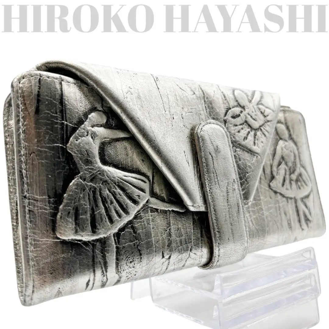 HIROKO HAYASHI 二つ折り財布 スカラ バレリーナ ホワイト