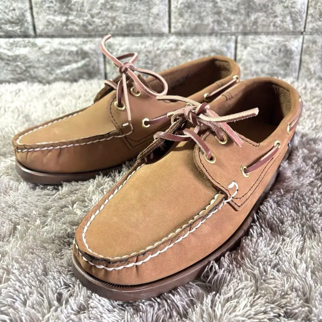 Thumbnail of Like New ✨ SEBAGO Sebago Deck Shoes Leather EU41 Beige Leather Laces
