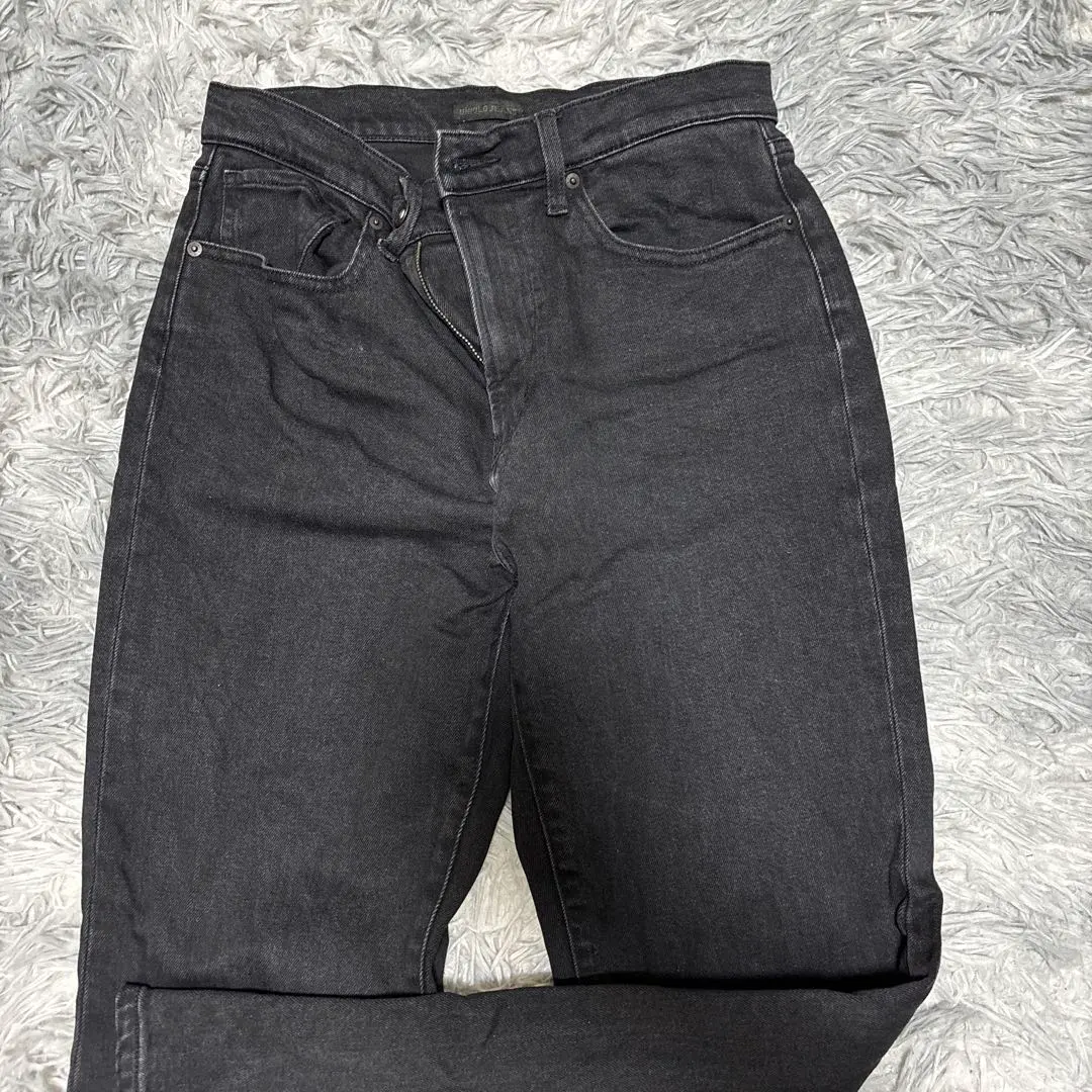 Thumbnail of UNIQLO JEANS Black Straight Jeans