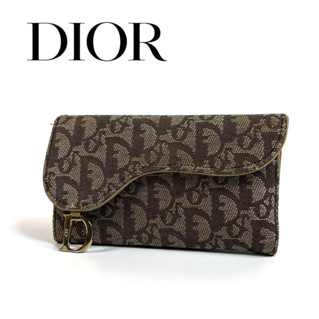 Dior ロゴ　トロッターハートチャーム　長財布 ベージュ Dior ロゴ トロッターハートチャーム 長財布 ベージュ