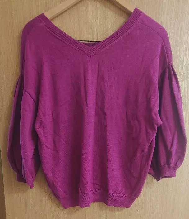 Thumbnail of Women's Two-Way Knit Top, M, Plum Pink