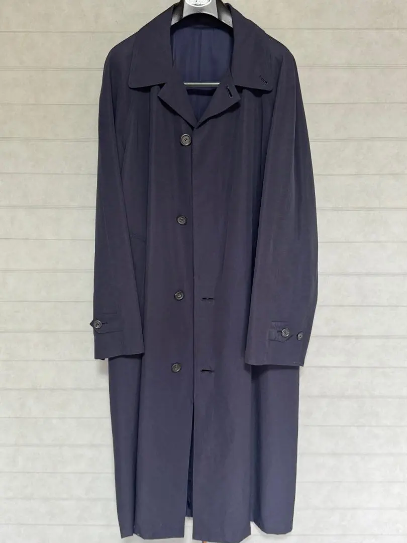 Y's for men 黑色海軍藍色 長版大衣 的縮圖