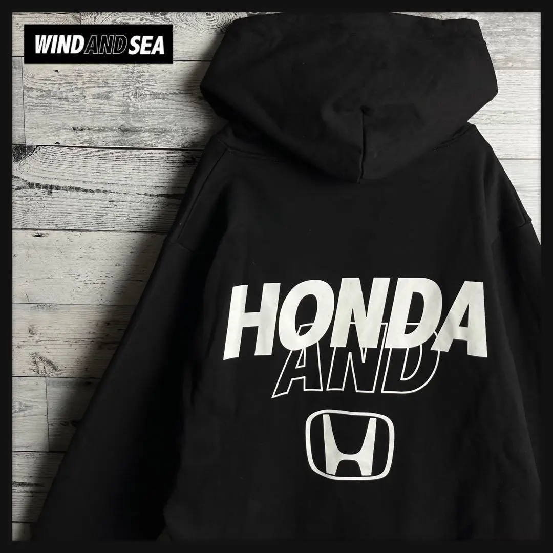 【未使用タグ付】ウィンダンシー×HONDA　コラボ　パーカー　バイカラー　赤 2025年最新】windandsea hondaの人気アイテム - メルカリ