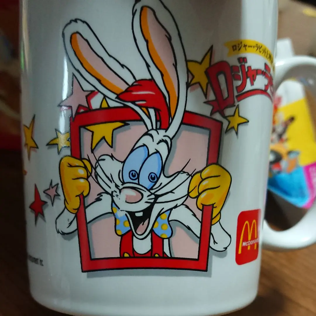 廃盤美品　日本製　ロジャーラビット マグカップ 激レア　ディズニー　1987 廃盤美品 日本製 ロジャーラビット マグカップ 激レア
