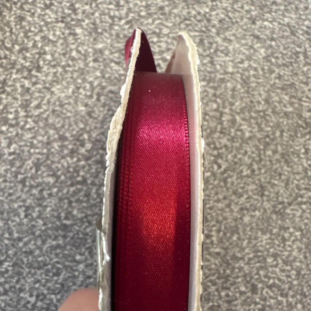 Thumbnail of Red satin ribbon 12mm