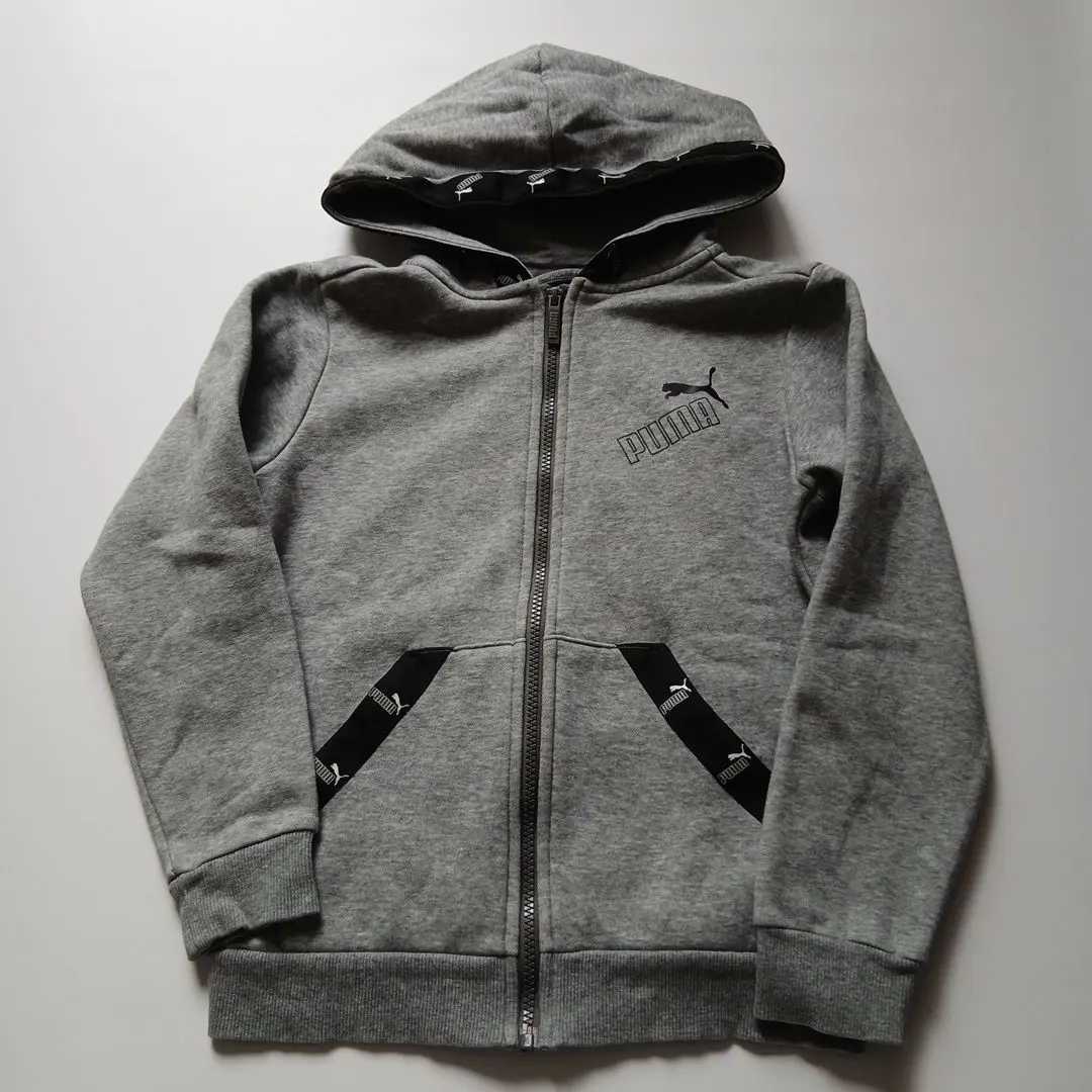 Thumbnail of Puma 140 Zip-up Hoodie Jumper Sweatshirt Gray PUMA